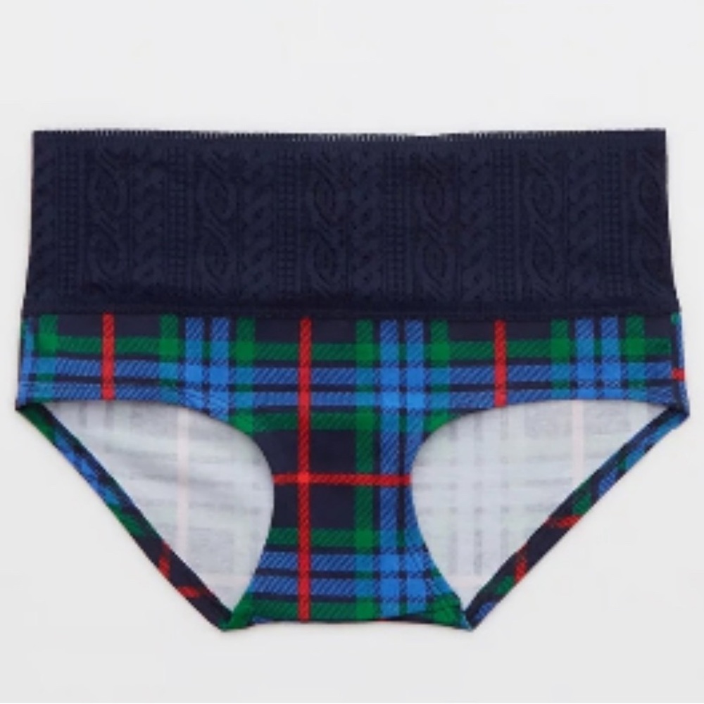 3 For $10 (save $18) AERIE Superchill Vintage Lace Cotton Boybrief Size-M